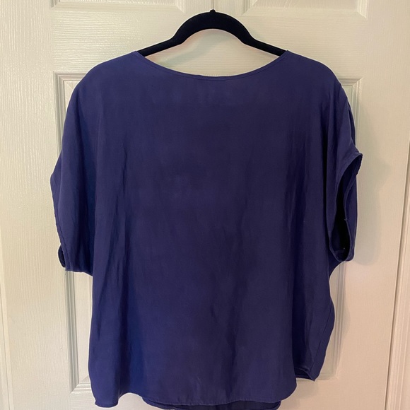 Express Navy Blue Beaded Top - Picture 6 of 6